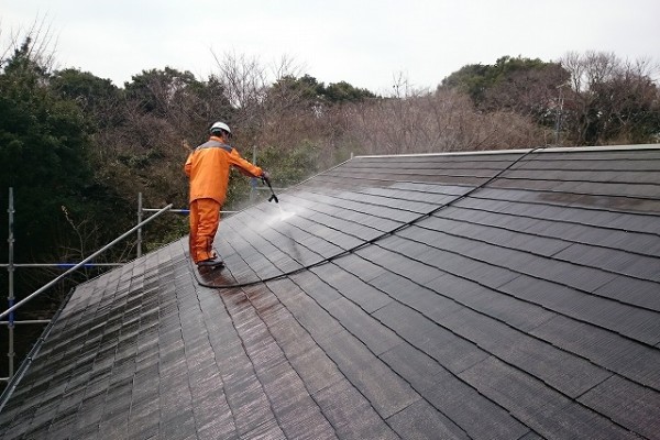屋根　洗浄
